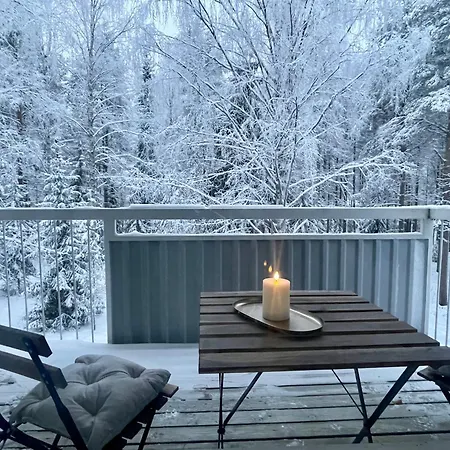 Cozy One-bedroom With Sauna And Forest View شقة روفانييمي